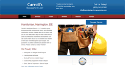 Desktop Screenshot of carrollshandymanservice.com