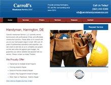 Tablet Screenshot of carrollshandymanservice.com